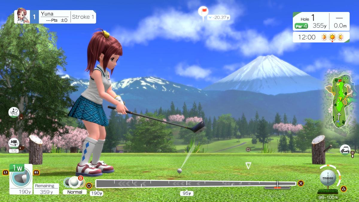 EVERYBODYS GOLF HOT SHOTS-RUNE screenshot 1