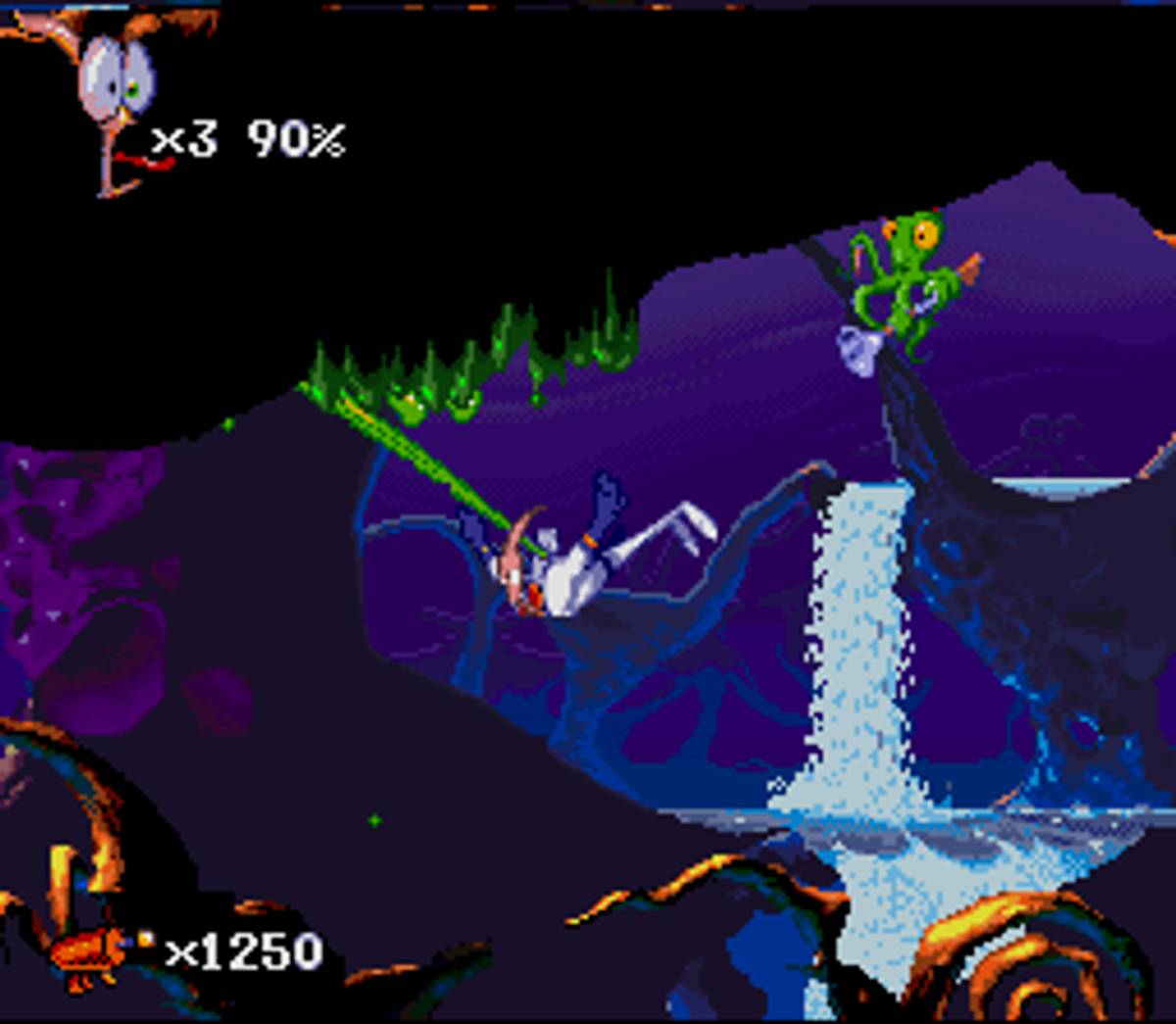 Earthworm Jim 2 ROM - SNES screenshot 2