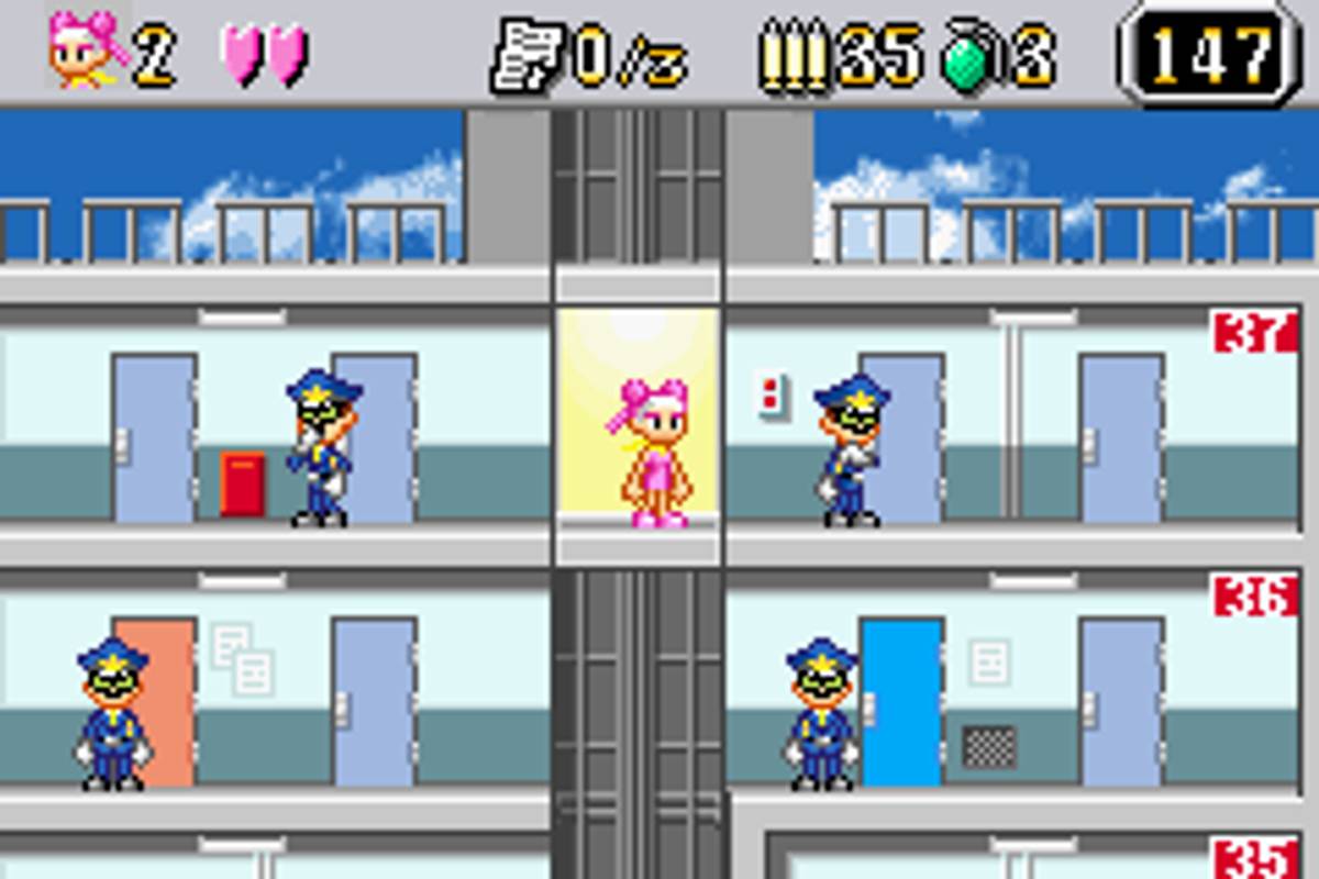 Elevator Action Old & New ROM - GBA screenshot 2
