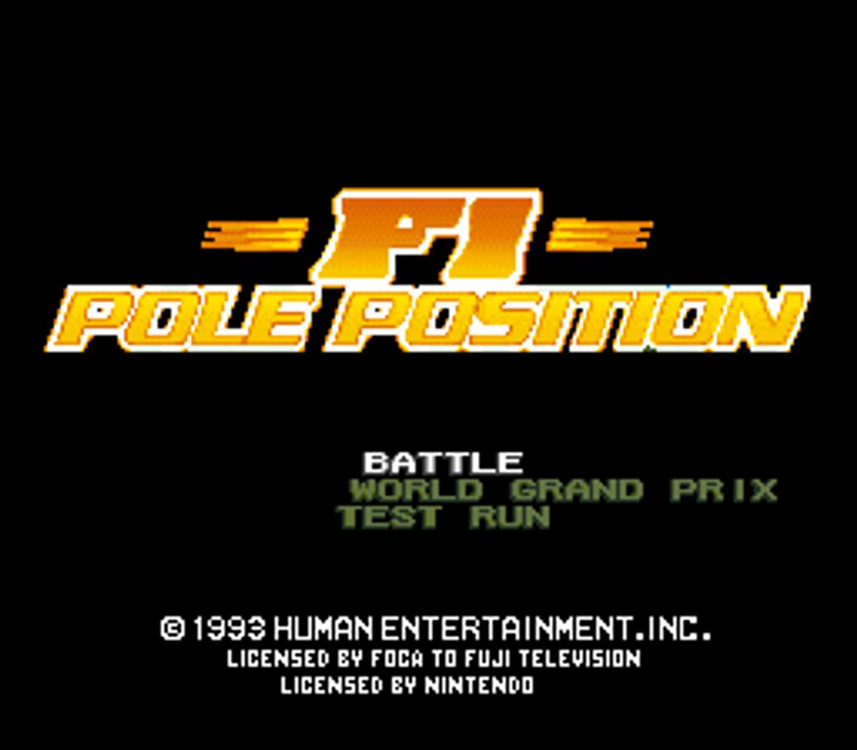 F1 Pole Position ROM - SNES screenshot 1