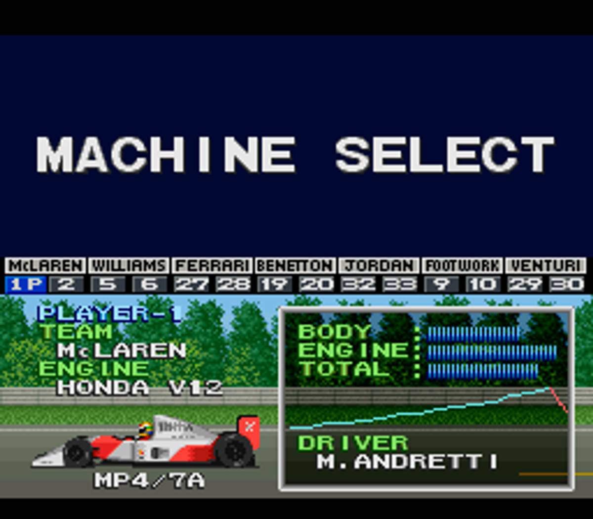 F1 Pole Position ROM - SNES screenshot 6