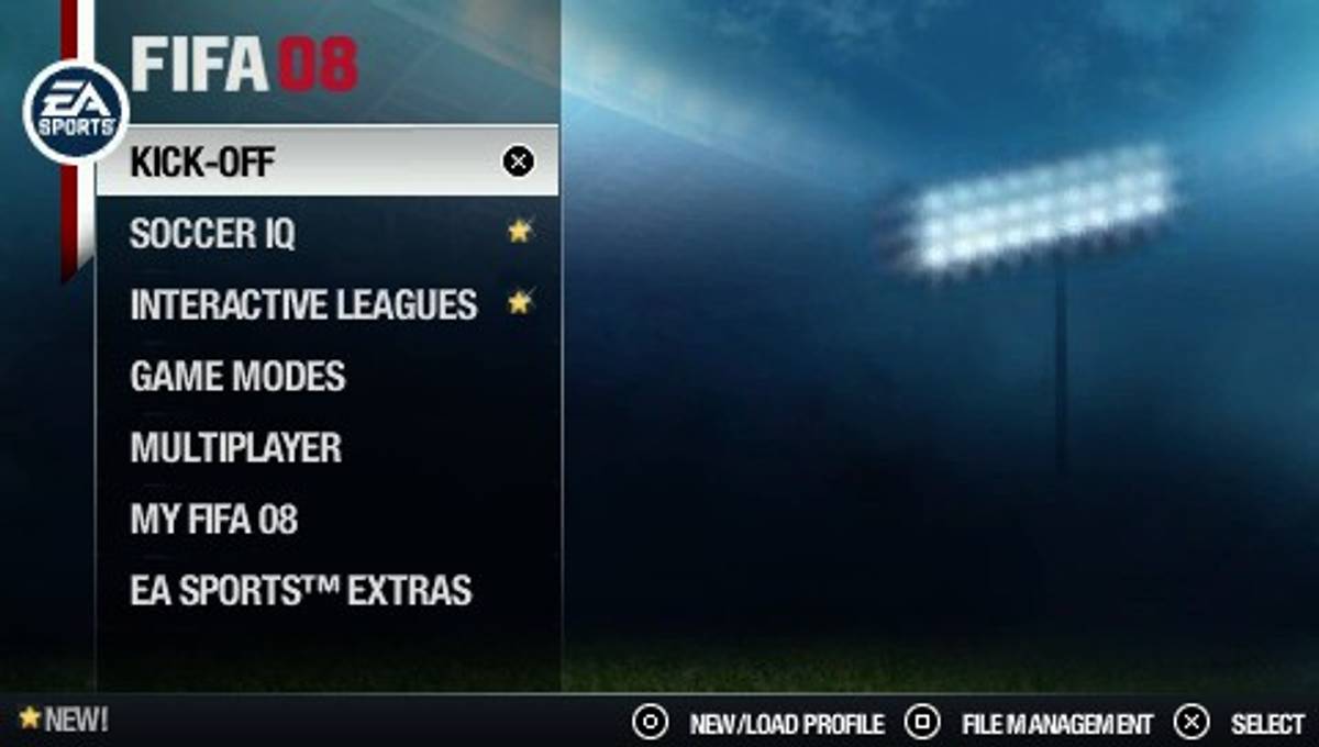 FIFA Soccer 08 ISO - PSP screenshot 2
