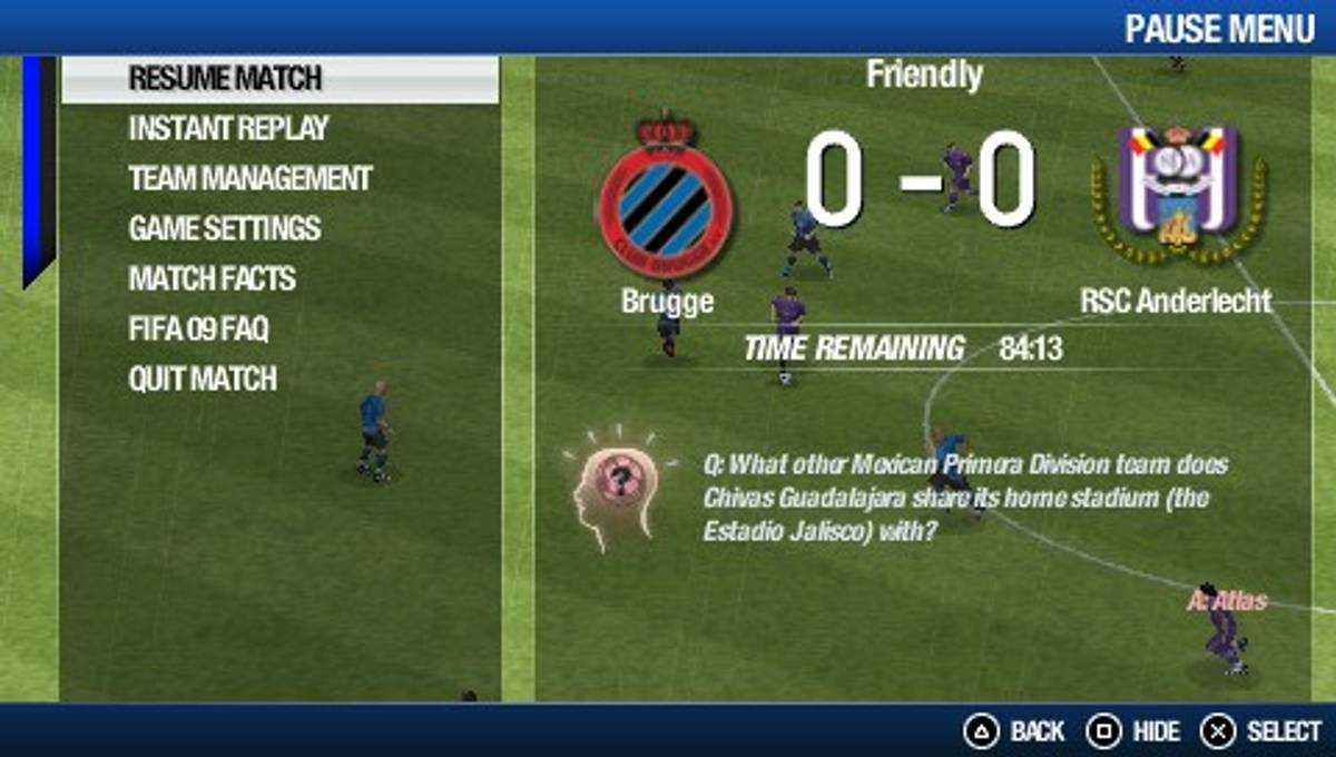 FIFA Soccer 09 ISO - PSP screenshot 10