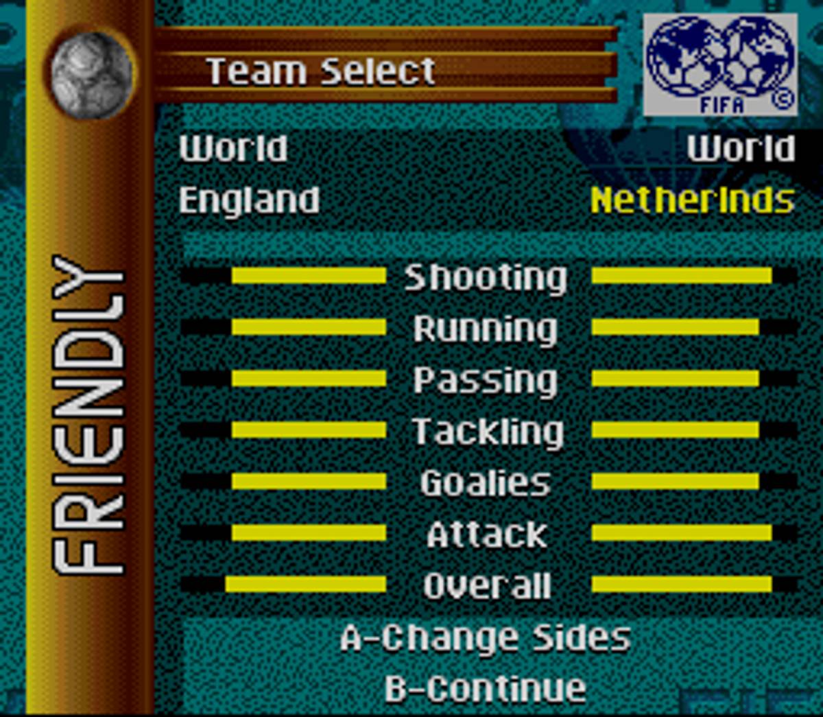 FIFA Soccer 96 ROM - SNES screenshot 4