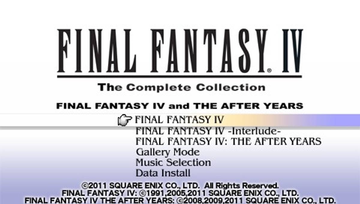 Final Fantasy IV: The Complete Collection ISO - PSP screenshot 1