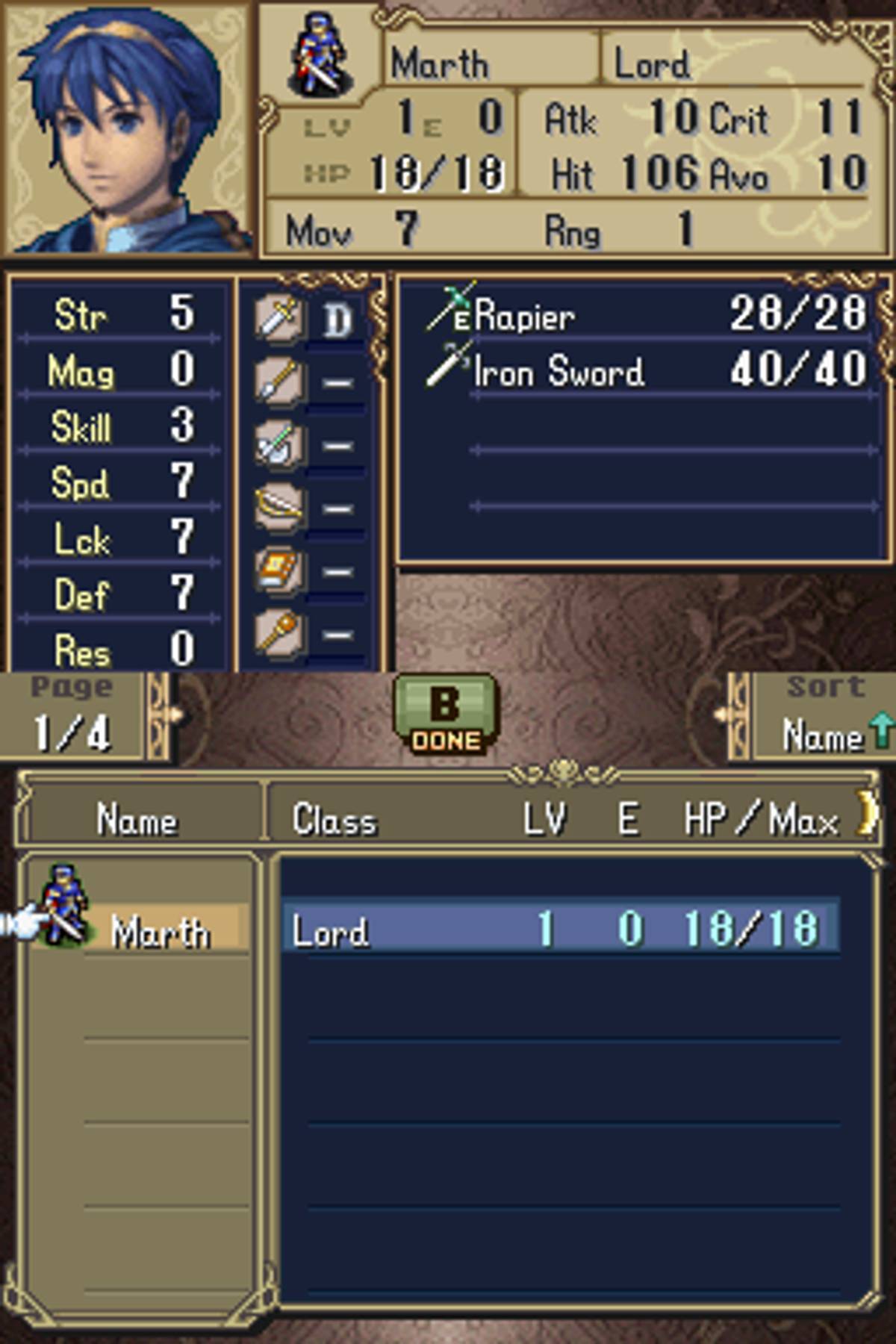 Fire Emblem: Shadow Dragon ROM - NDS screenshot 4