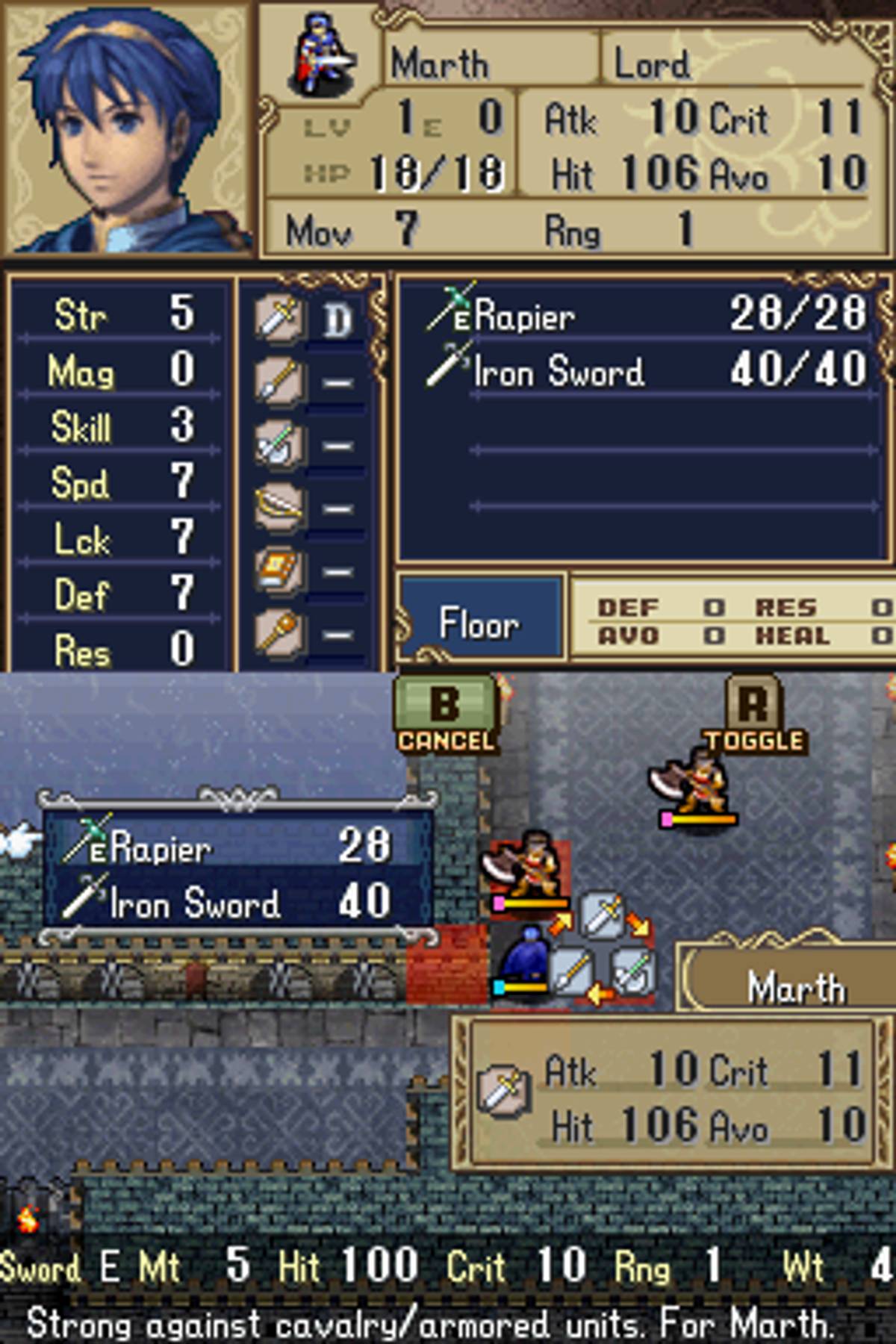 Fire Emblem: Shadow Dragon ROM - NDS screenshot 6