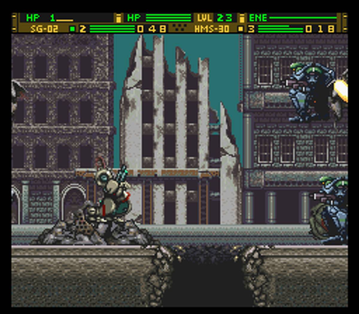 Front Mission: Gun Hazard ROM - SNES screenshot 9