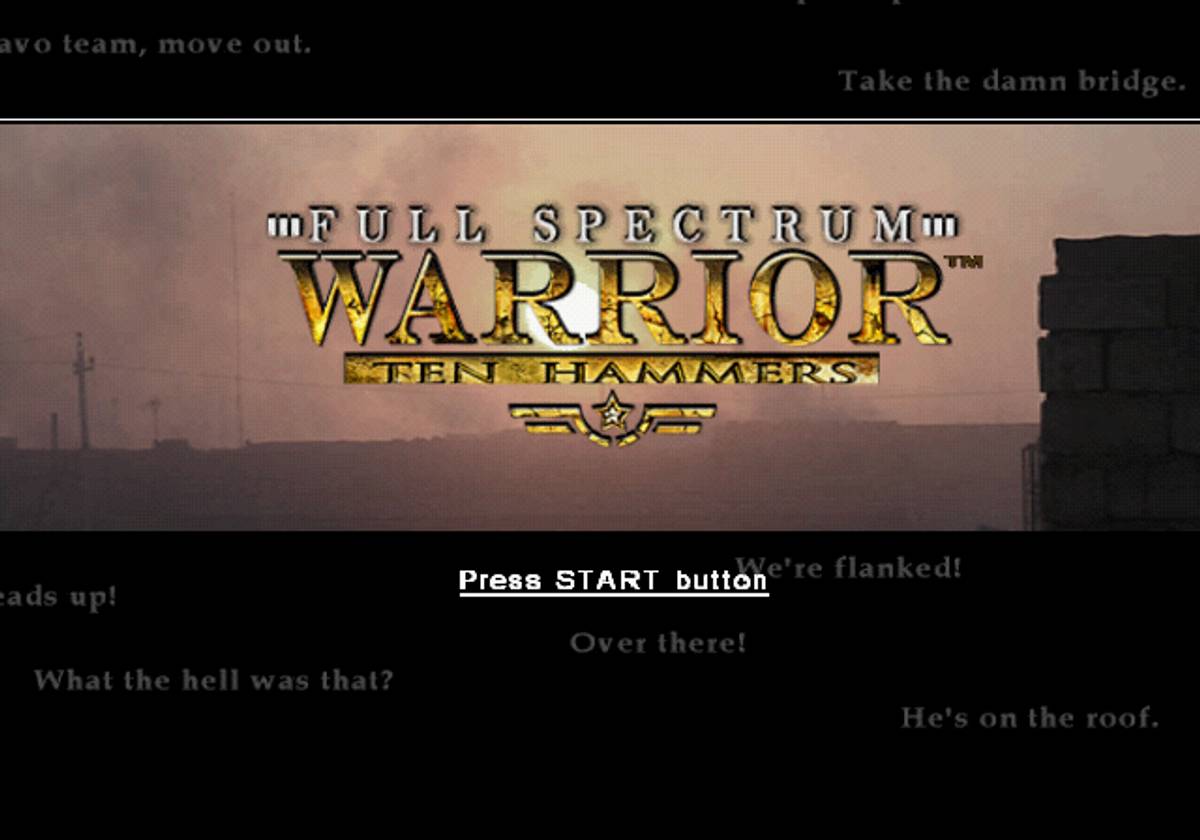 Full Spectrum Warrior: Ten Hammers ISO - PS2 screenshot 1