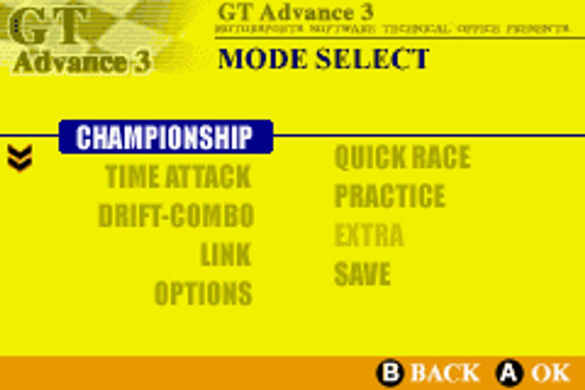 GT Advance 3: Pro Concept Racing ROM - GBA screenshot 2