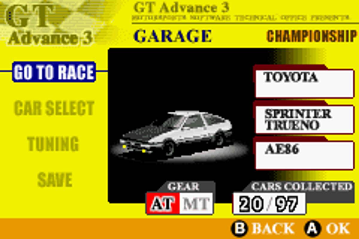 GT Advance 3: Pro Concept Racing ROM - GBA screenshot 3
