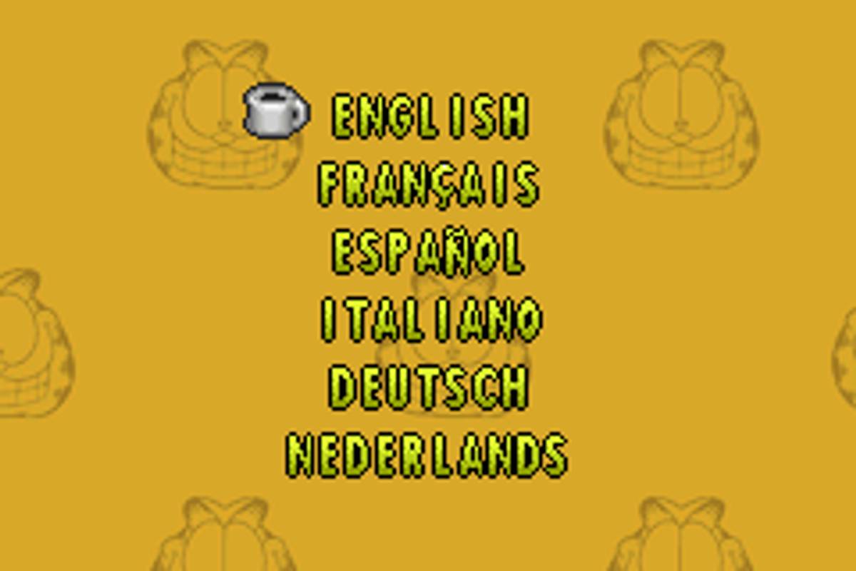 Garfield and his Nine Lives ROM - GBA screenshot 2