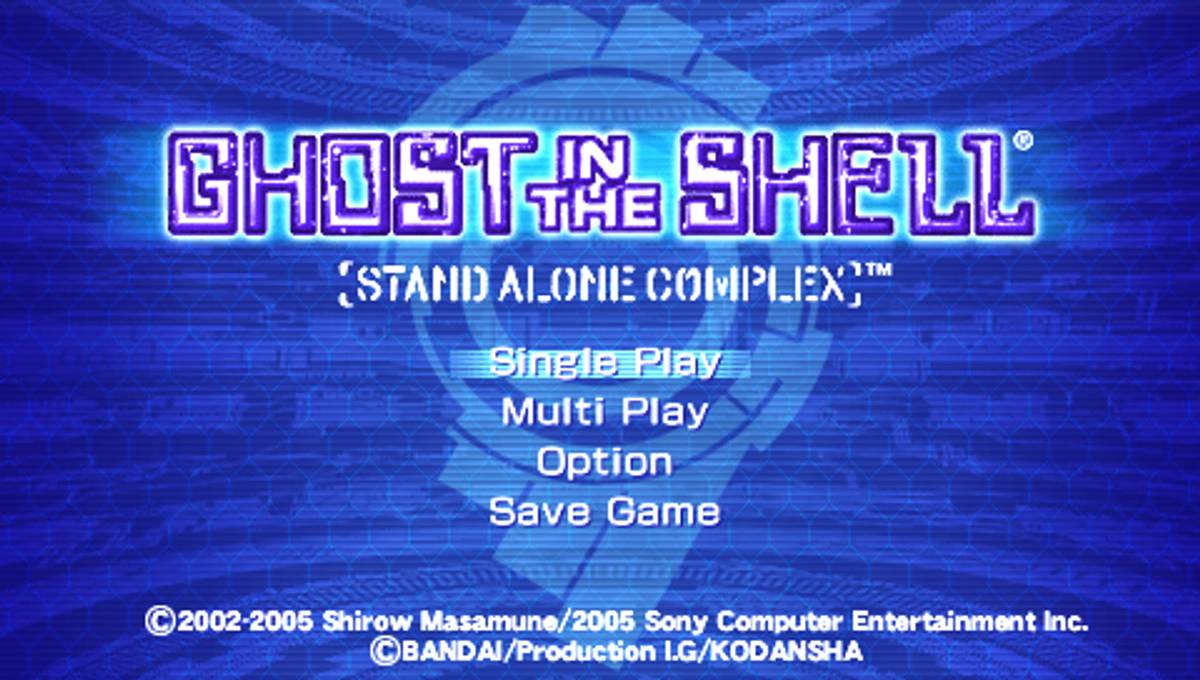 Ghost in the Shell: Stand Alone Complex ISO - PSP screenshot 1