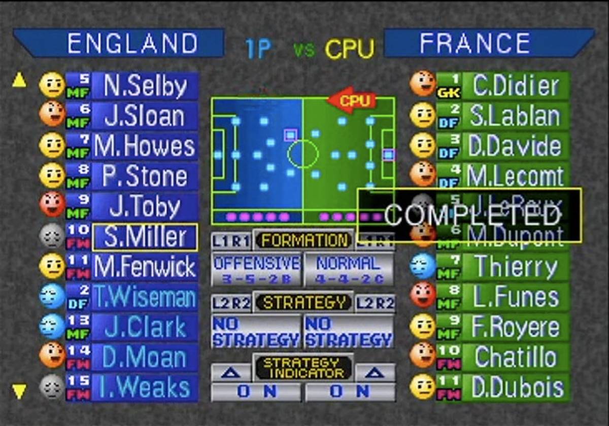 Goal Storm '97 ISO - PS1 screenshot 5