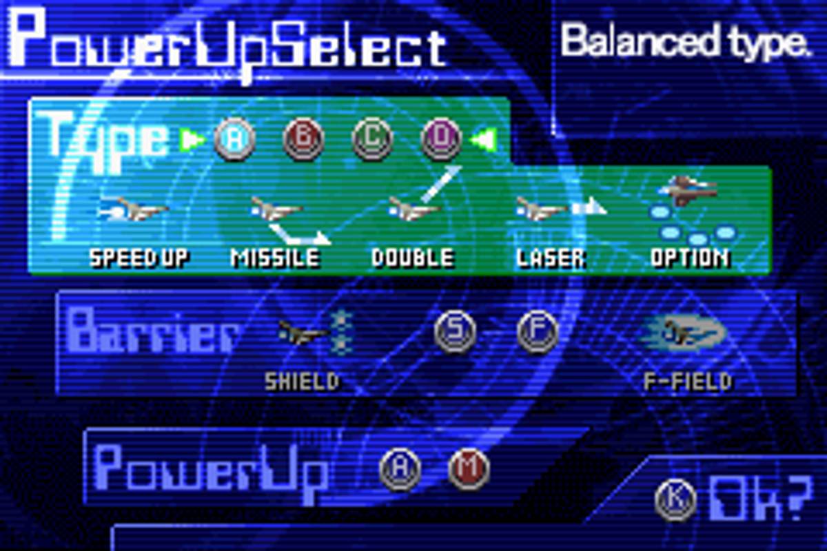 Gradius Galaxies ROM - GBA screenshot 3
