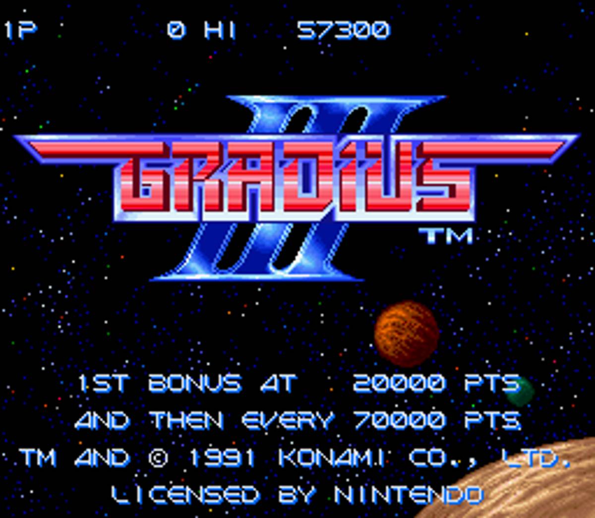Gradius III ROM - SNES screenshot 1