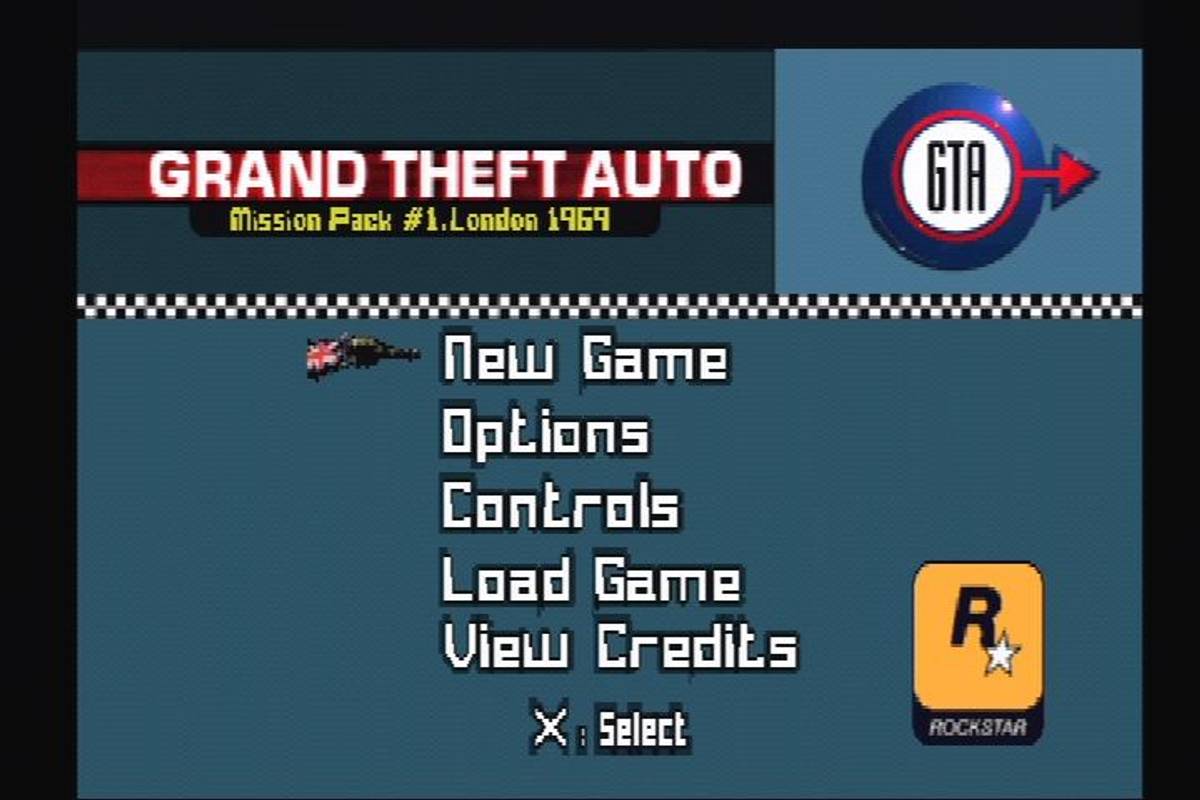 Grand Theft Auto: Mission Pack #1 - London 1969 ISO - PS1 screenshot 2