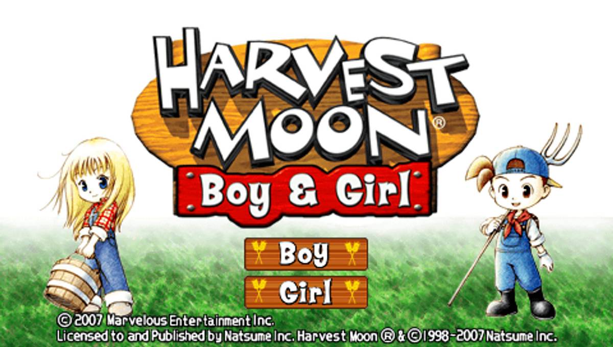 Harvest Moon: Boy & Girl ISO - PSP screenshot 1