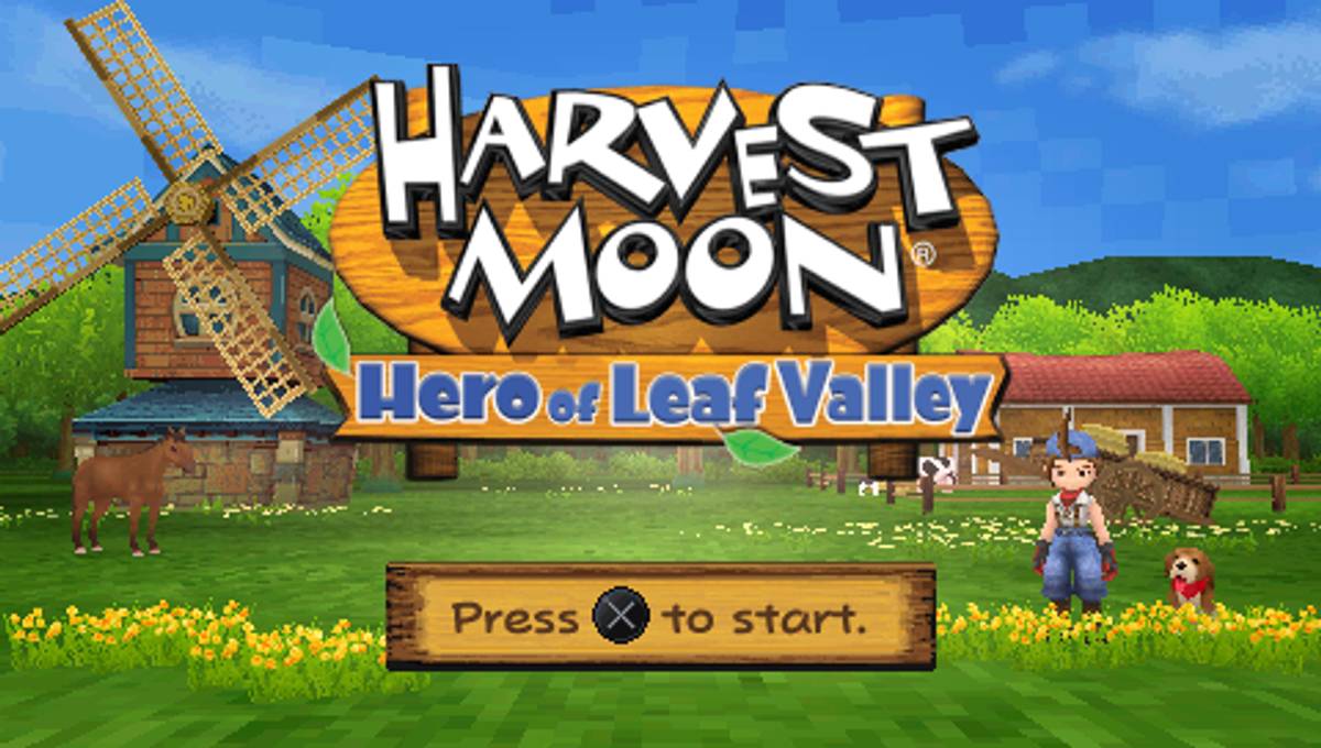 Harvest Moon: Hero of Leaf Valley ISO - PSP screenshot 1
