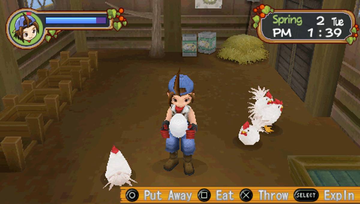Harvest Moon: Hero of Leaf Valley ISO - PSP screenshot 10