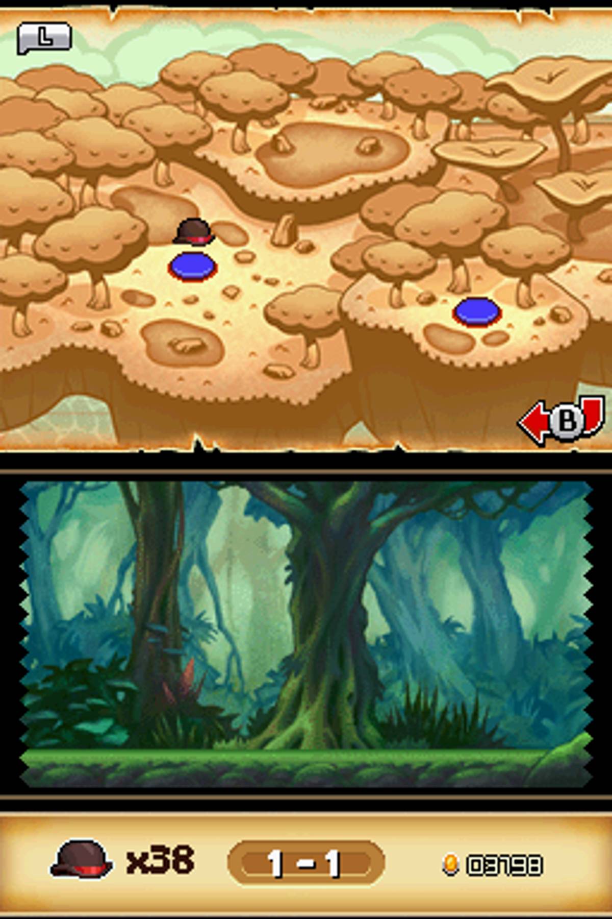 Henry Hatsworth in the Puzzling Adventure ROM - NDS screenshot 4