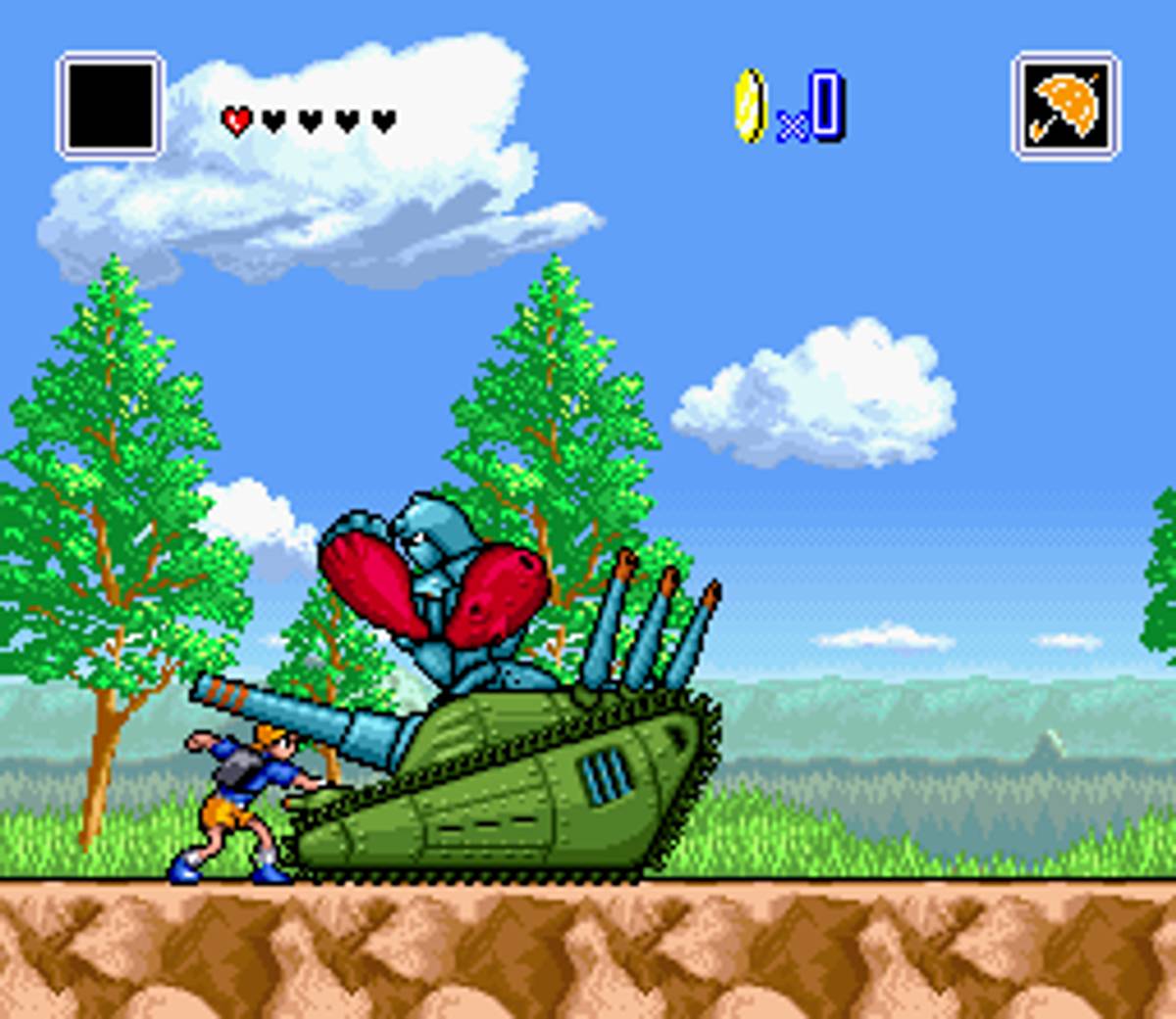 Holy Umbrella: Dondera no Mubo ROM - SNES screenshot 7