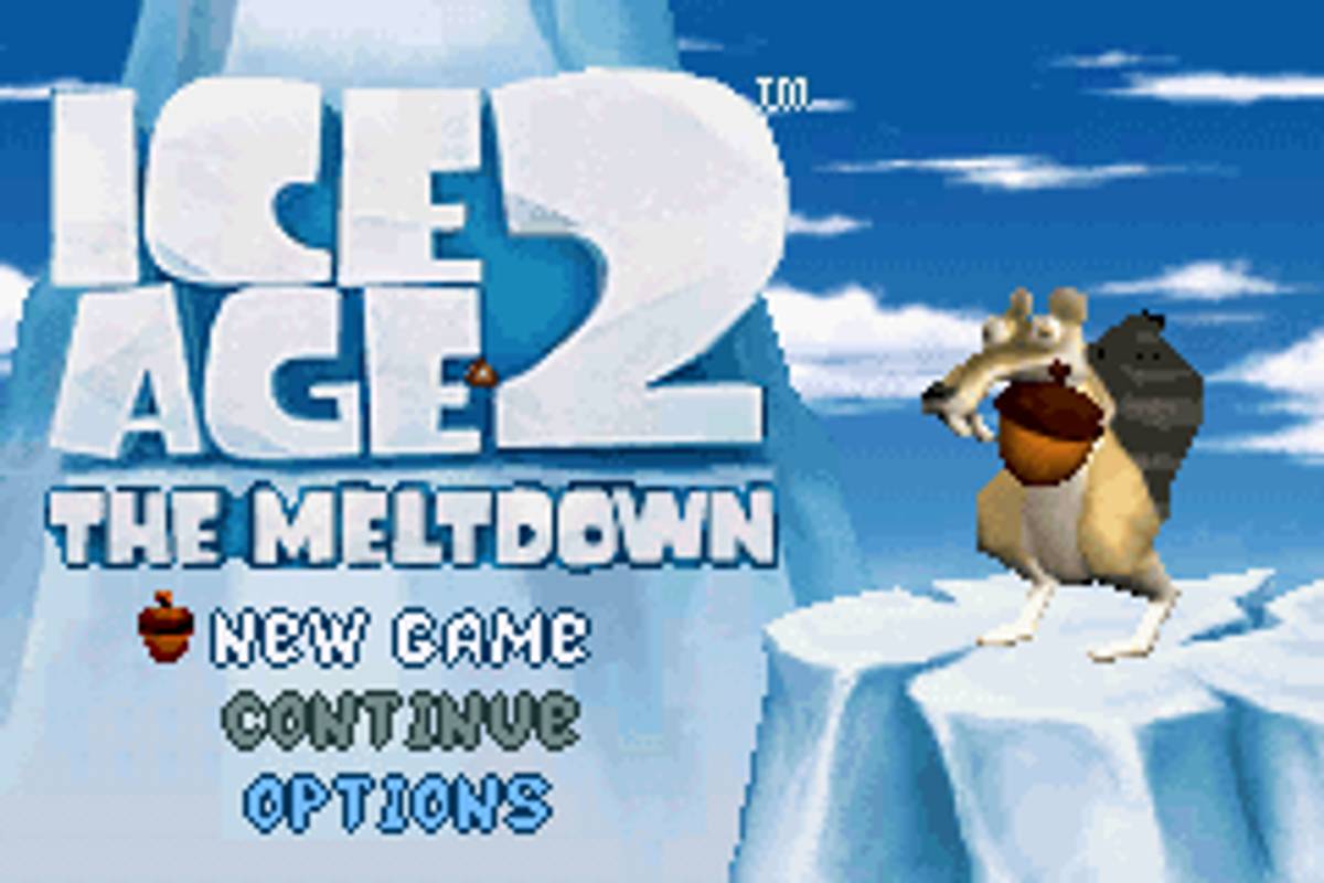 Ice Age 2: The Meltdown ROM - GBA screenshot 1