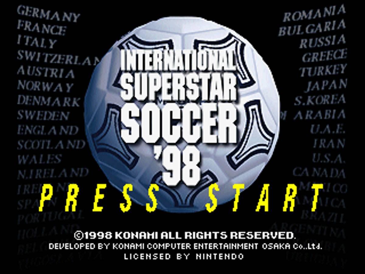 International Superstar Soccer '98 ROM - N64 screenshot 2