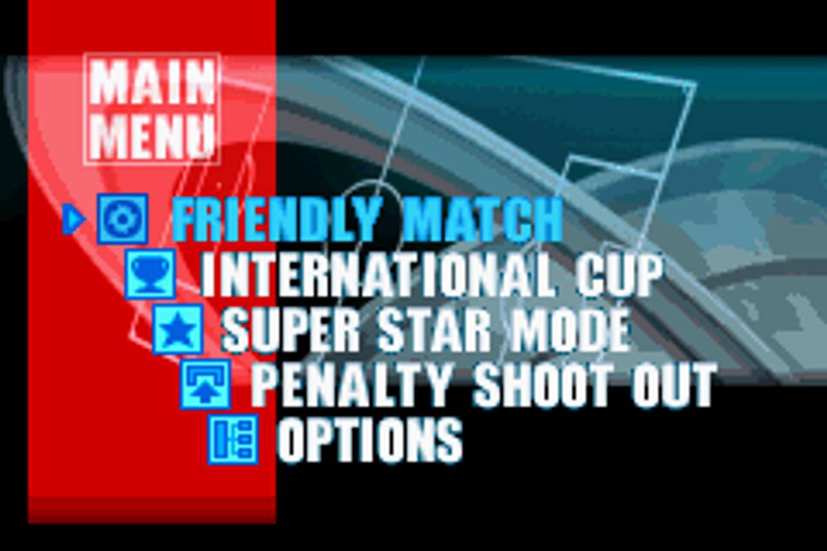 International Superstar Soccer Advance ROM - GBA screenshot 2