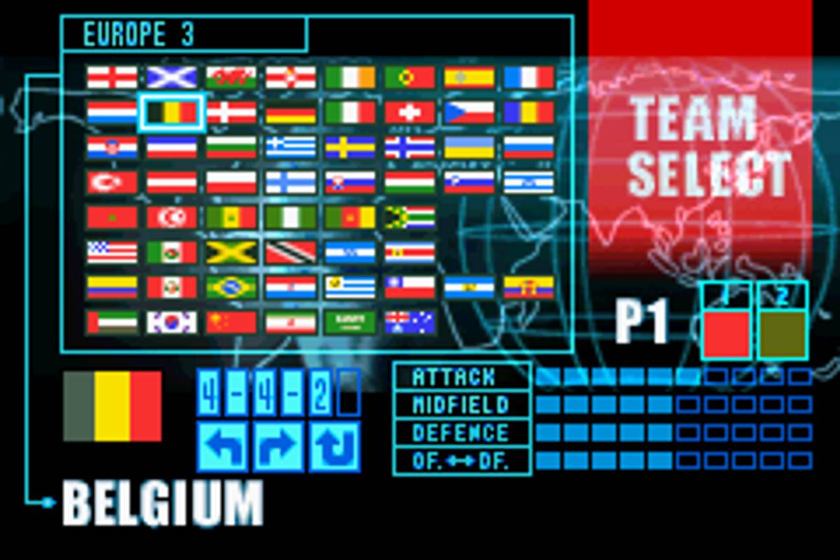 International Superstar Soccer Advance ROM - GBA screenshot 3