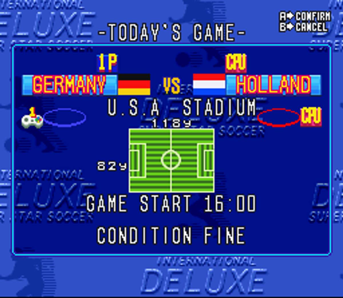 International Superstar Soccer Deluxe ROM - SNES screenshot 8