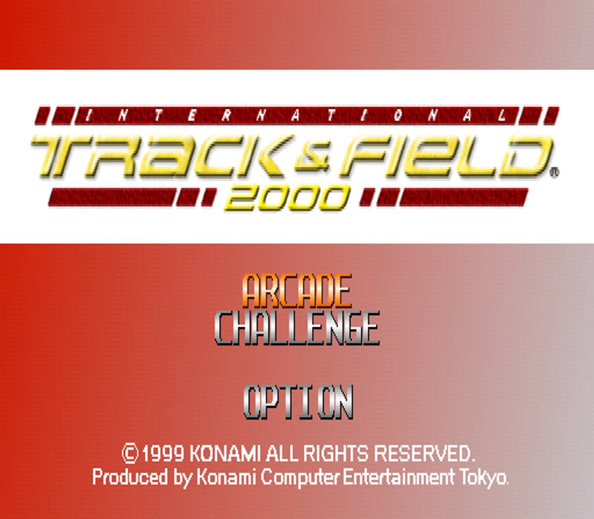 International Track & Field 2000 ISO - PS1 screenshot 1