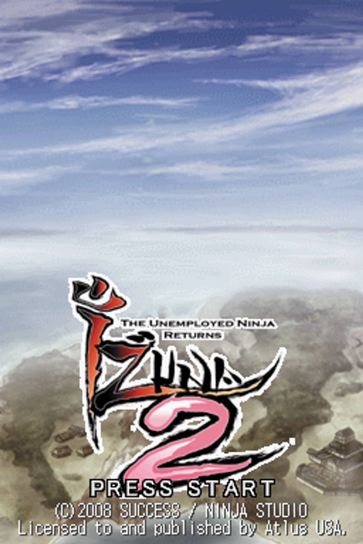 Izuna 2: The Unemployed Ninja Returns ROM - NDS screenshot 1