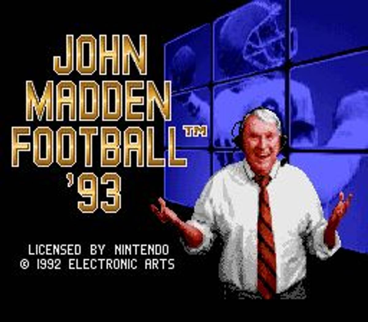 John Madden Football '93 ROM - SNES screenshot 1