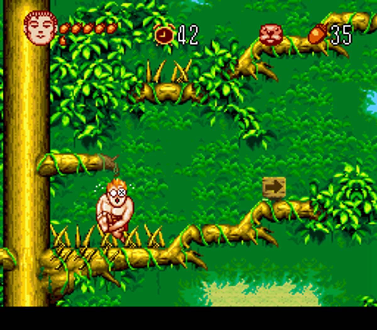 Jungle no Ōja Tar-chan ROM - SNES screenshot 10