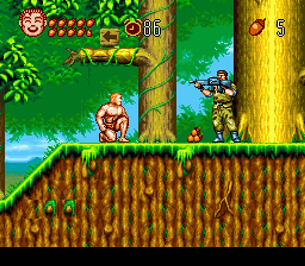 Jungle no Ōja Tar-chan ROM - SNES screenshot 5