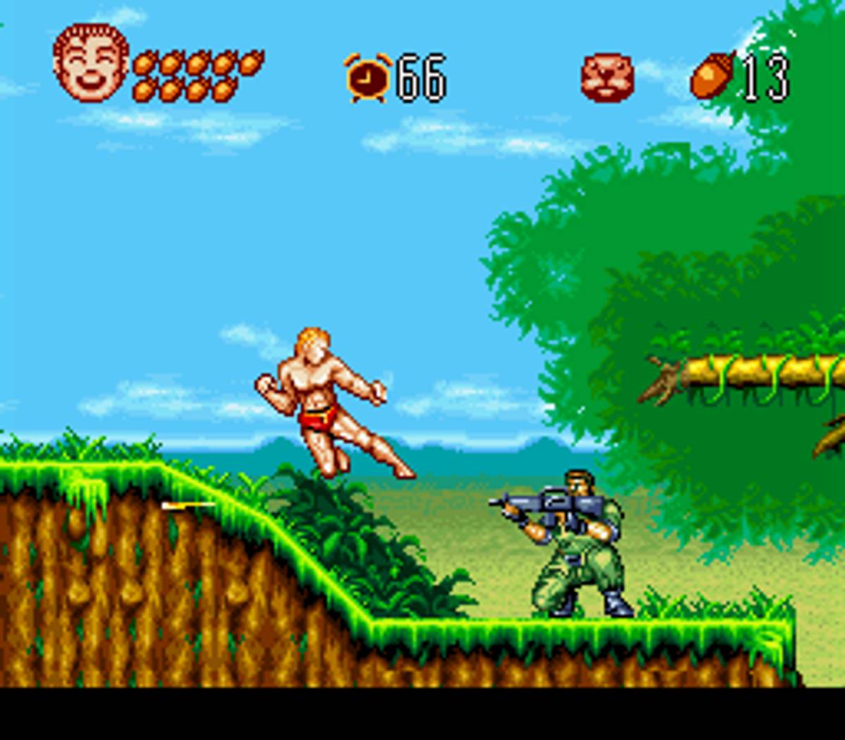Jungle no Ōja Tar-chan ROM - SNES screenshot 6