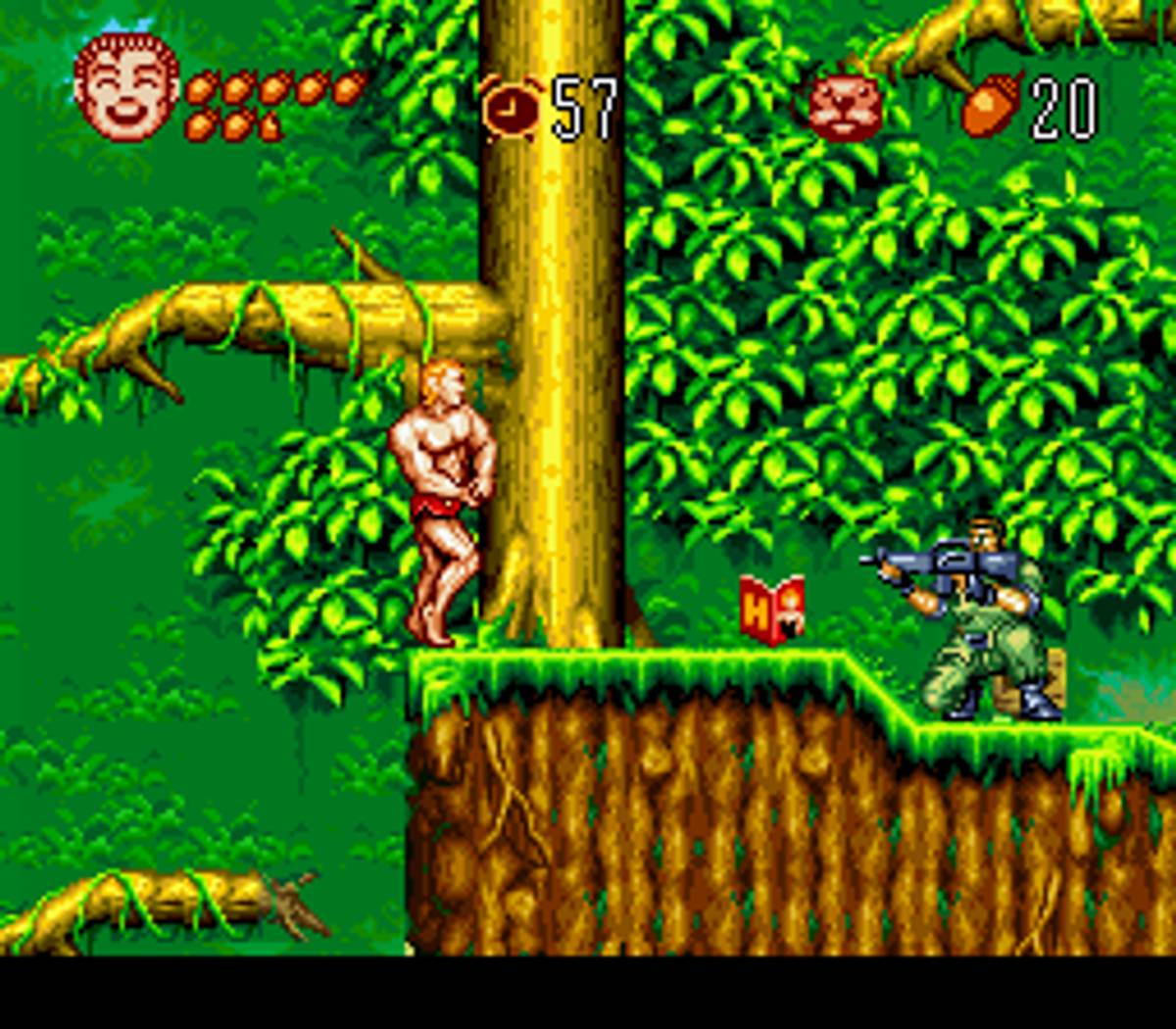 Jungle no Ōja Tar-chan ROM - SNES screenshot 8