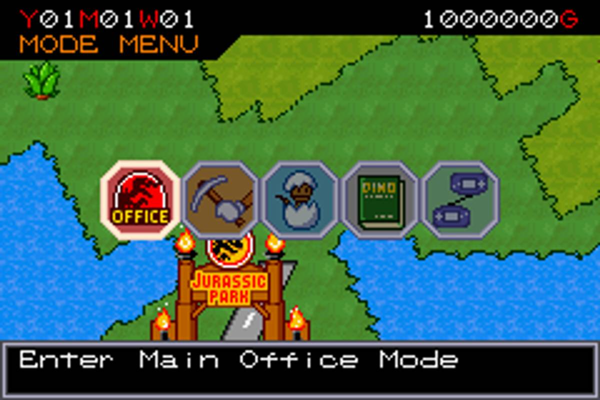 Jurassic Park III: Park Builder ROM - GBA screenshot 2