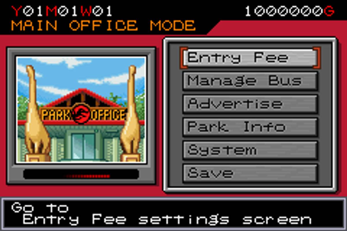 Jurassic Park III: Park Builder ROM - GBA screenshot 3