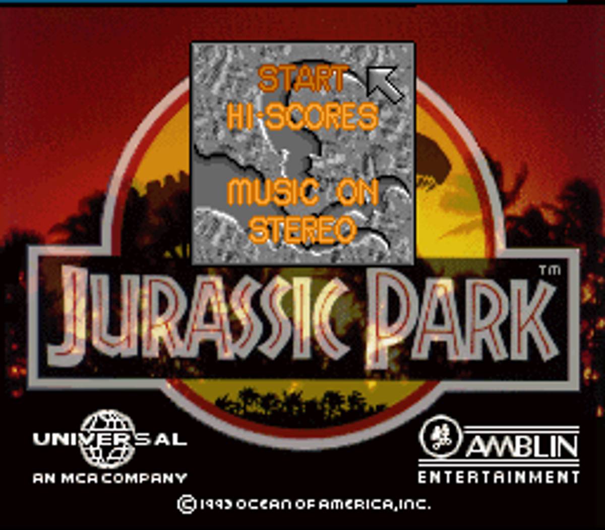 Jurassic Park ROM - SNES screenshot 1
