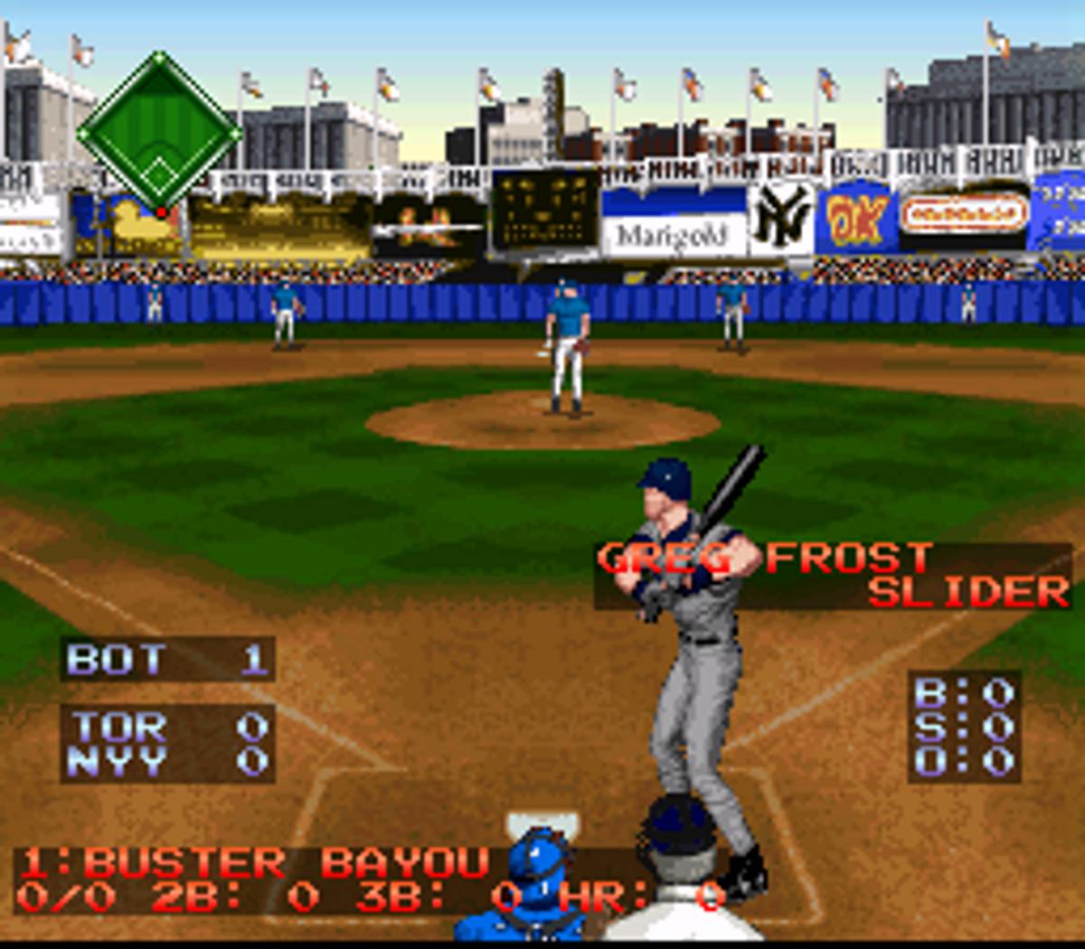 Ken Griffey Jr.'s Winning Run ROM - SNES screenshot 6