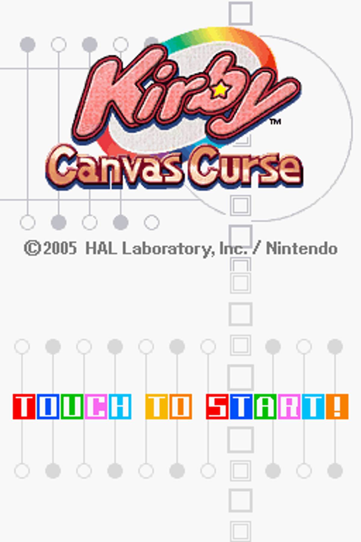 Kirby: Canvas Curse ROM - NDS screenshot 1