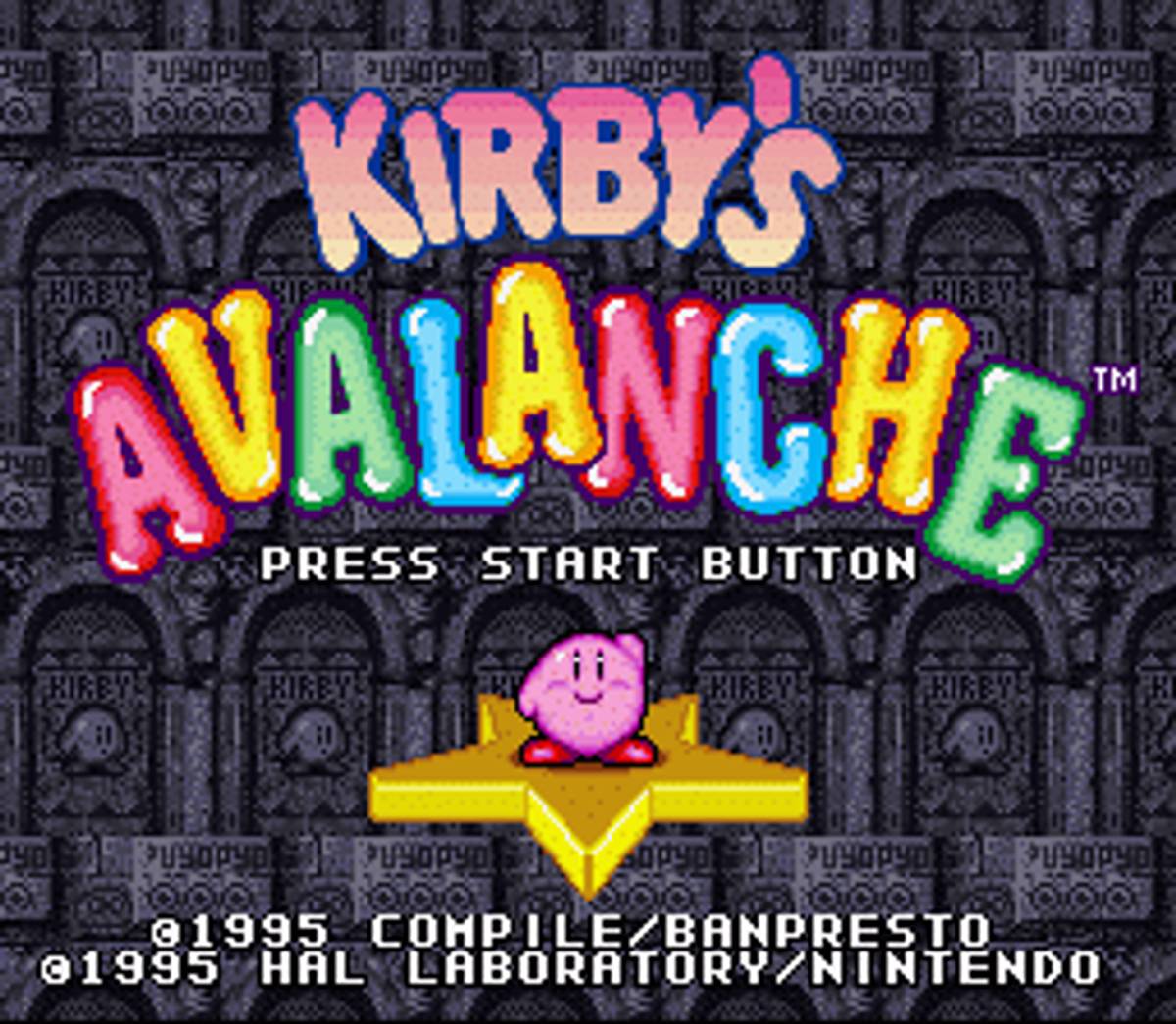 Kirby's Avalanche ROM - SNES screenshot 1