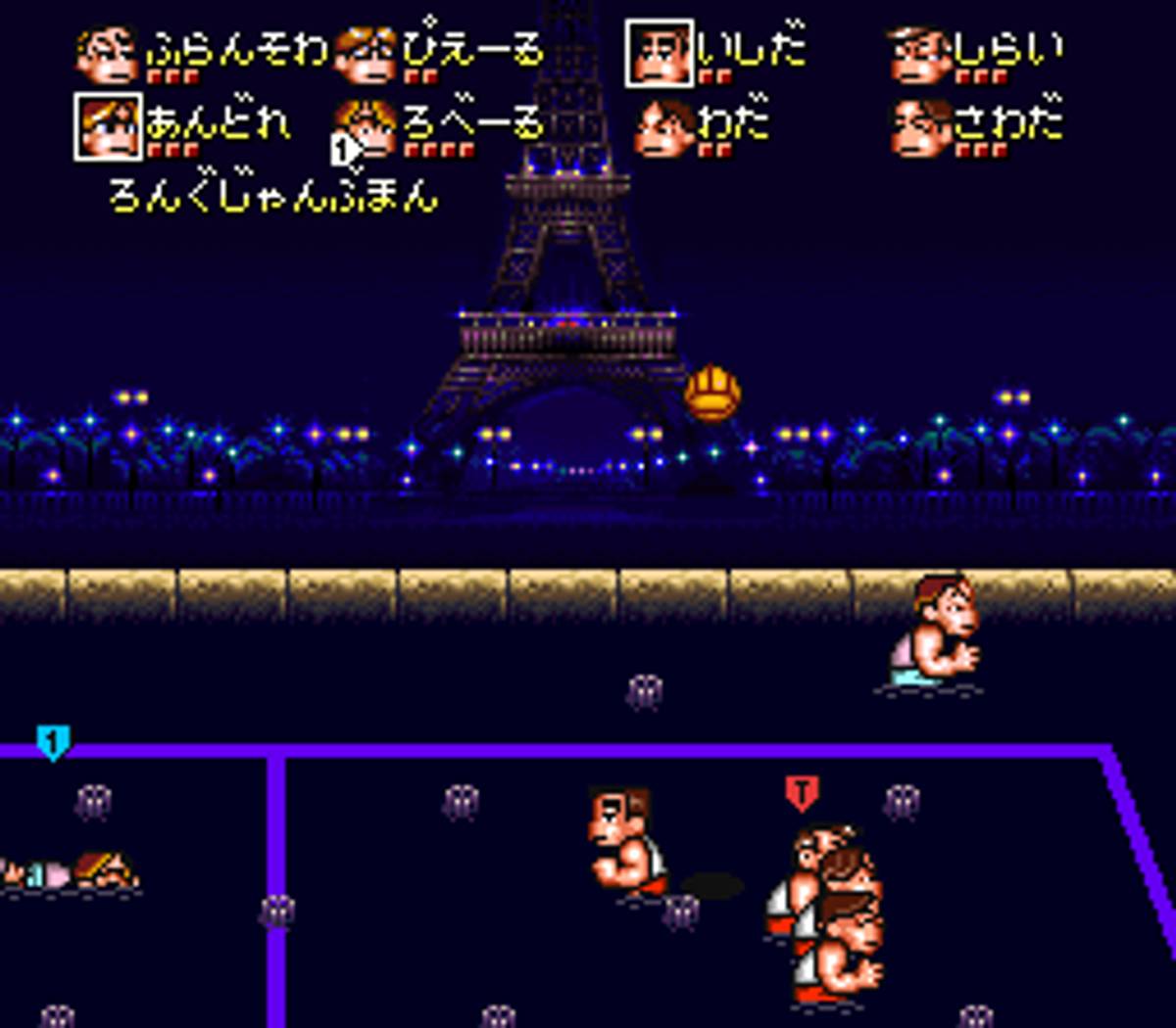 Kunio-kun no Dodge Ball da yo: Zenin Shūgo ROM - SNES screenshot 10