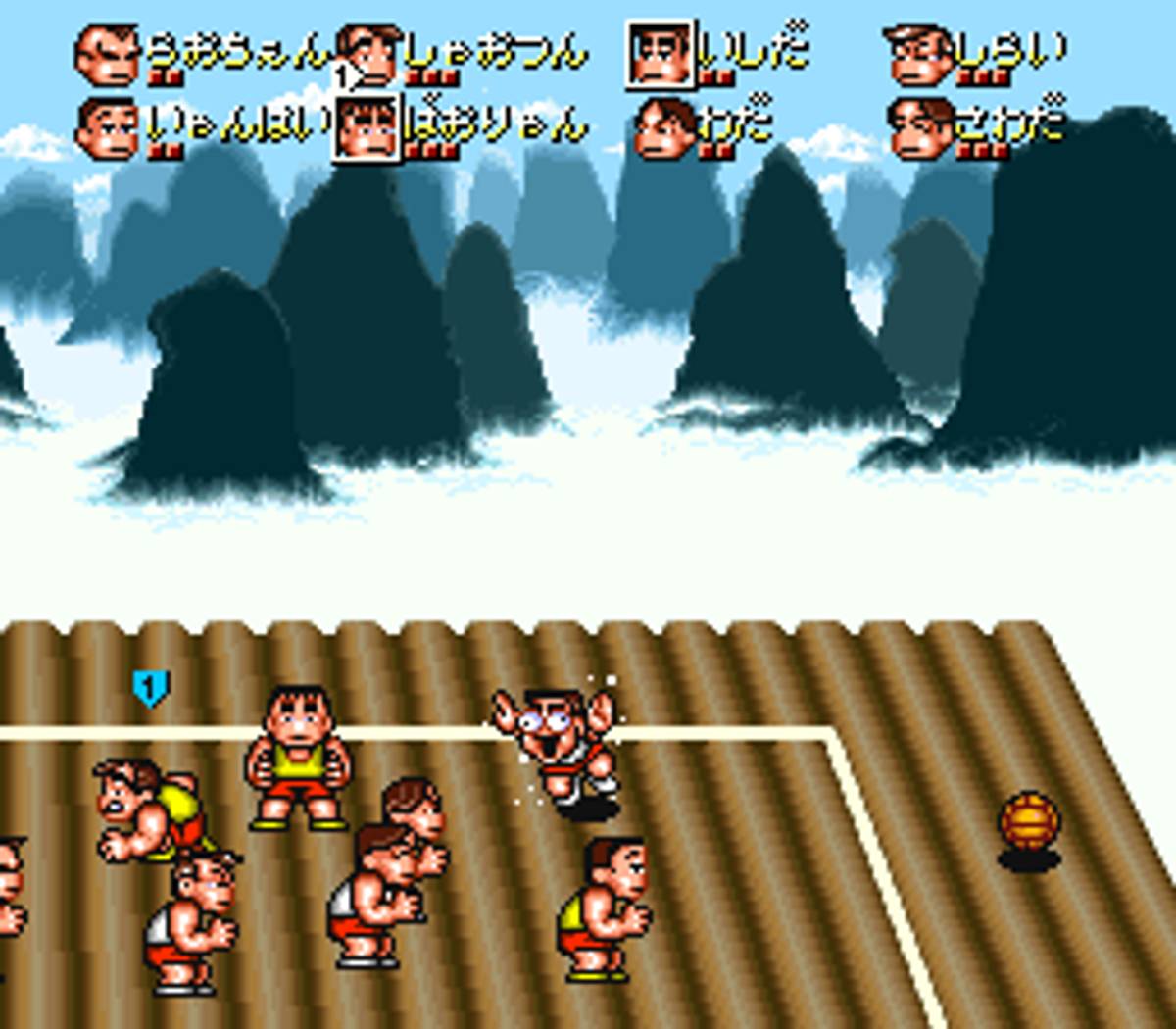 Kunio-kun no Dodge Ball da yo: Zenin Shūgo ROM - SNES screenshot 6