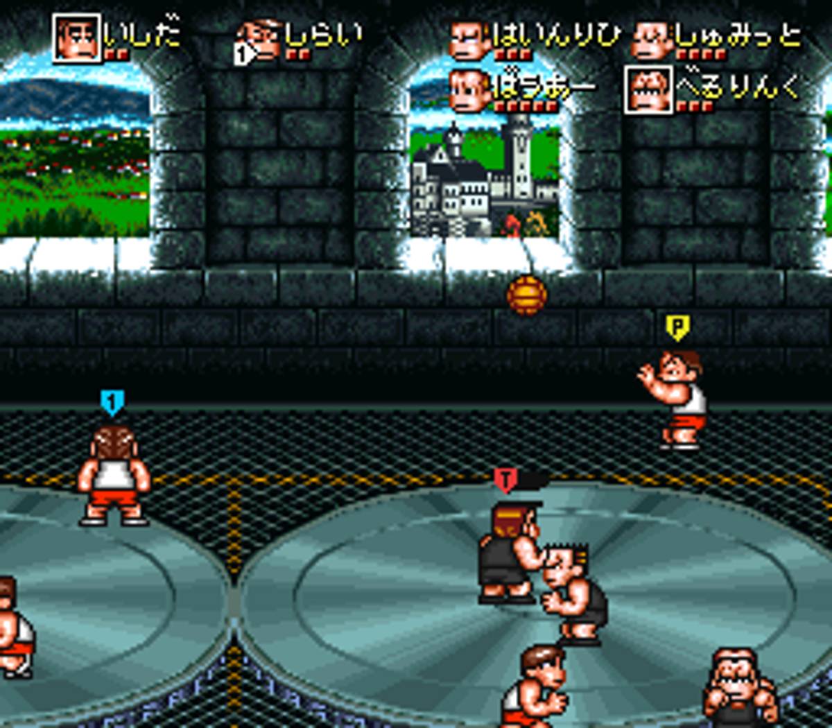 Kunio-kun no Dodge Ball da yo: Zenin Shūgo ROM - SNES screenshot 7