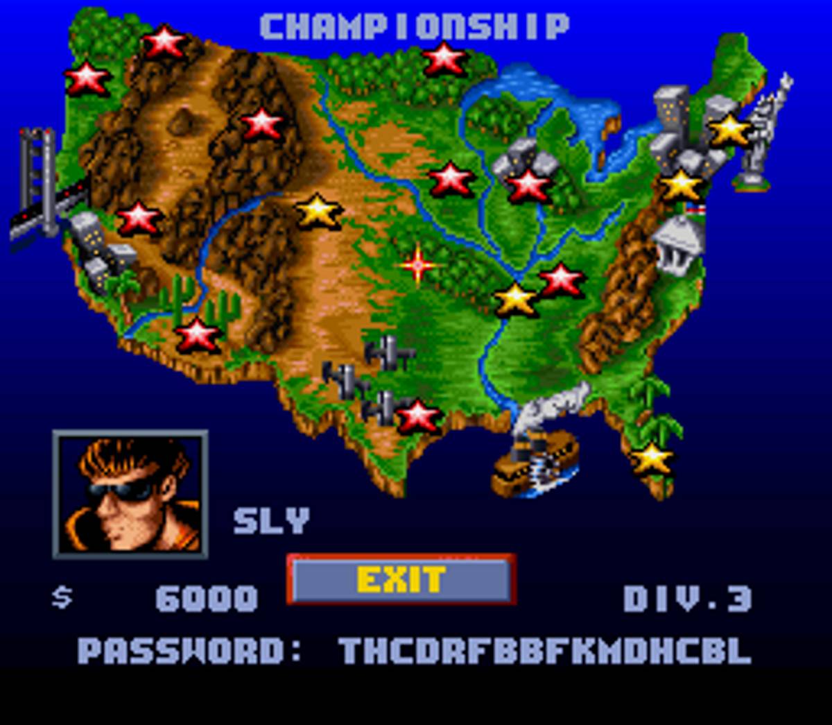 Lamborghini: American Challenge ROM - SNES screenshot 4