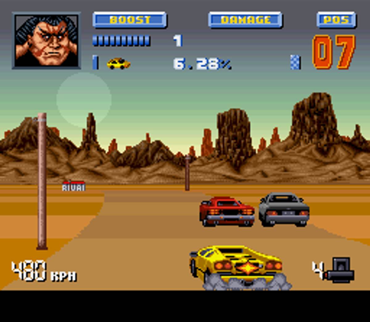 Lamborghini: American Challenge ROM - SNES screenshot 7