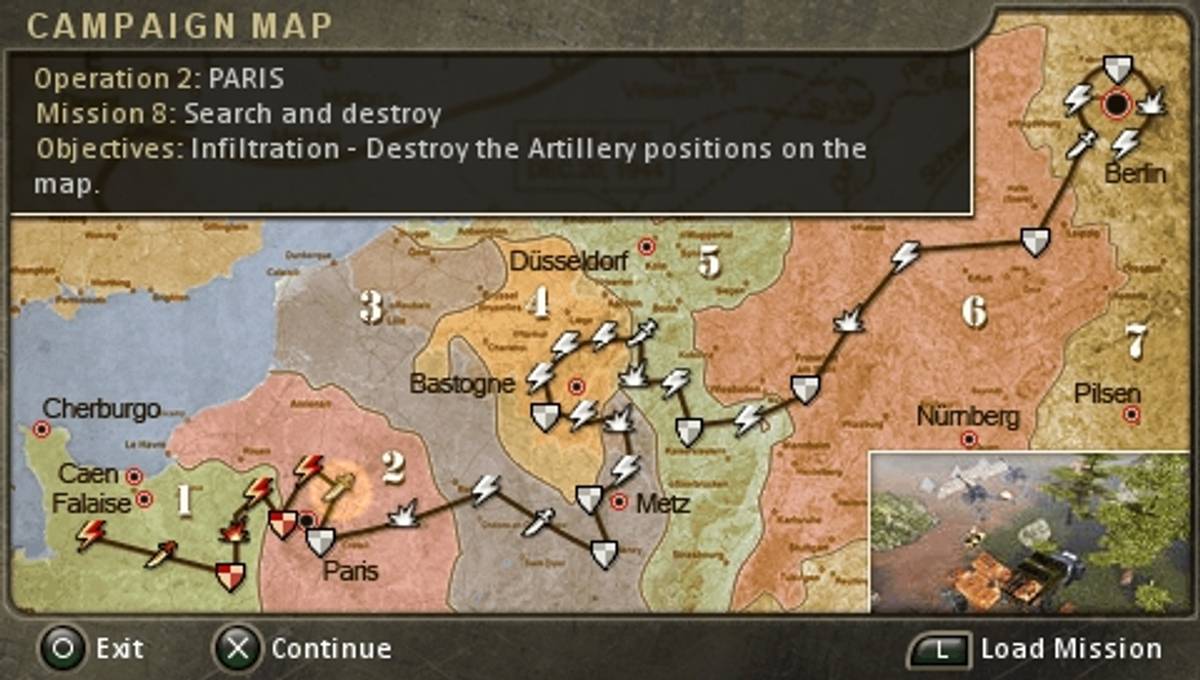 Legends of War: Patton's Campaign ISO - PSP screenshot 7